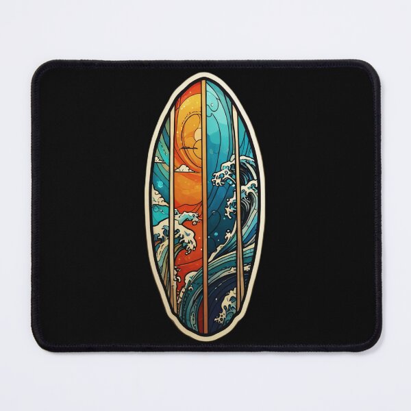 Item preview, Hawaii All Seasons Surfboard with Ocean Waves designed and sold by NautiChic.