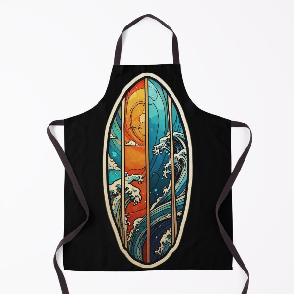 Item preview, Hawaii All Seasons Surfboard with Ocean Waves designed and sold by NautiChic.