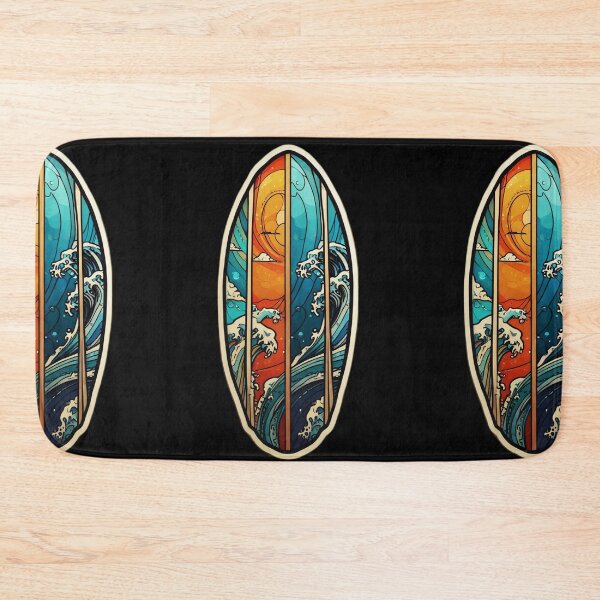 Item preview, Hawaii All Seasons Surfboard with Ocean Waves designed and sold by NautiChic.