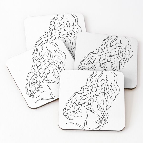 Item preview, Big flame snake designed and sold by Tattoo Illustrations.