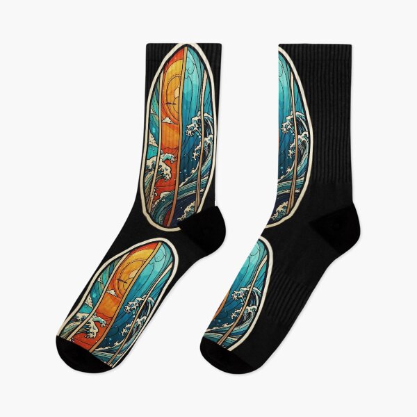 Item preview, Hawaii All Seasons Surfboard with Ocean Waves designed and sold by NautiChic.