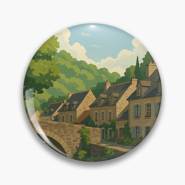 Item preview, Stone Bridge over Canal in Léhon, Brittany designed and sold by Aryabek.