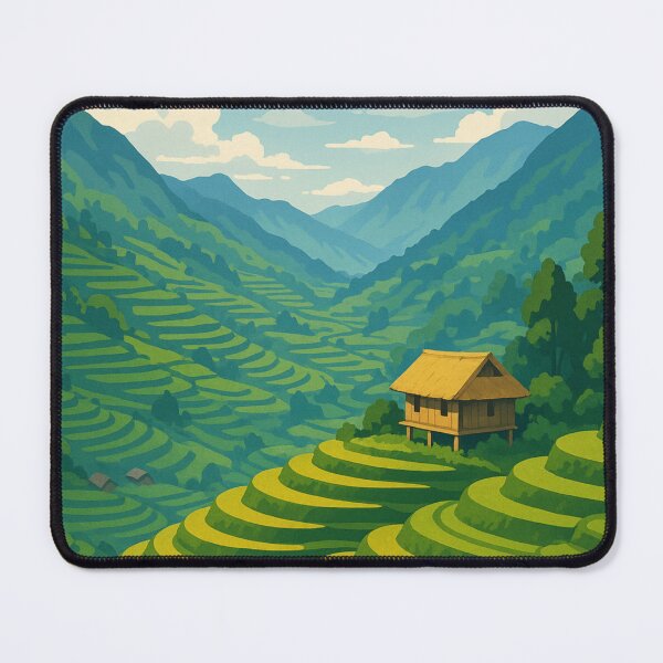 Item preview, Traditional Stilt House in Sapa Rice Terraces, Lao Cai designed and sold by Aryabek.
