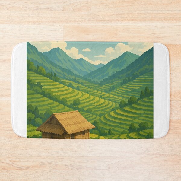 Item preview, Rice Terraces and Village Path in Sapa, Northern Vietnam designed and sold by Aryabek.