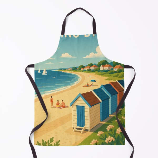 Item preview, Summer at Goring-by-Sea with Beach Huts, West Sussex designed and sold by Aryabek.