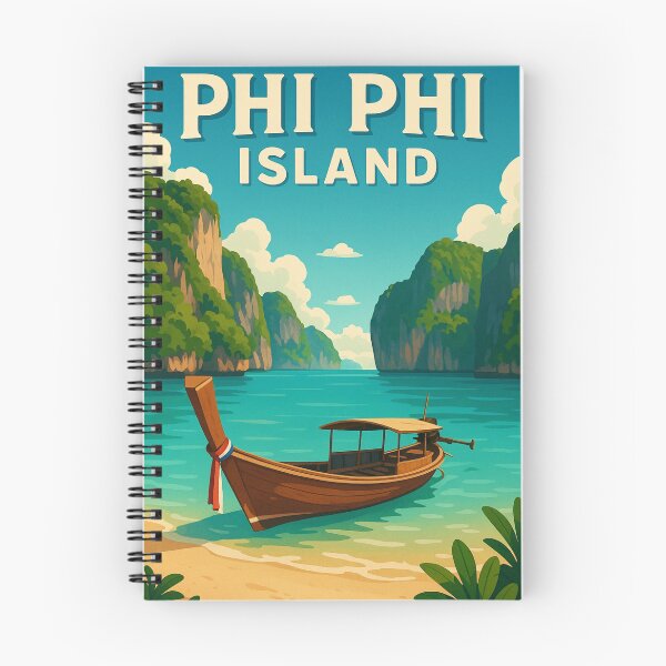 Item preview, Longtail Boat on Beach at Phi Phi Leh, Thailand designed and sold by Aryabek.