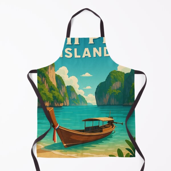 Item preview, Longtail Boat on Beach at Phi Phi Leh, Thailand designed and sold by Aryabek.