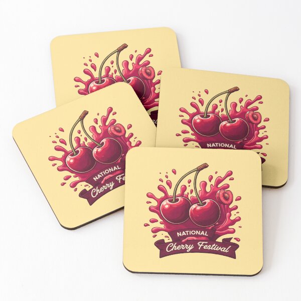 Item preview, Cherry Duo Splash – National Cherry Festival Art designed and sold by PrintBreeze.