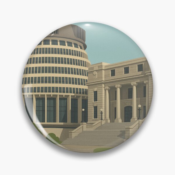 Item preview, The Beehive and Parliament Buildings in Wellington, New Zealand designed and sold by Aryabek.