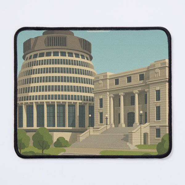 Item preview, The Beehive and Parliament Buildings in Wellington, New Zealand designed and sold by Aryabek.