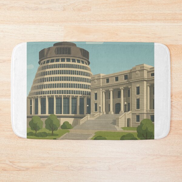Item preview, The Beehive and Parliament Buildings in Wellington, New Zealand designed and sold by Aryabek.