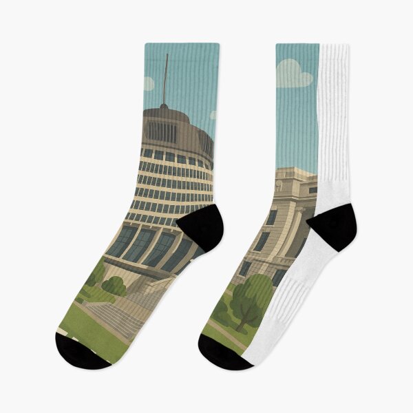 Item preview, The Beehive and Parliament Buildings in Wellington, New Zealand designed and sold by Aryabek.