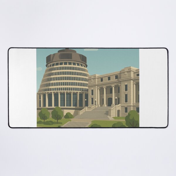 Item preview, The Beehive and Parliament Buildings in Wellington, New Zealand designed and sold by Aryabek.