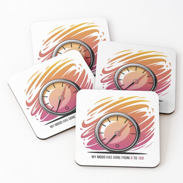 Item preview, My Mood has Gone from 0 to 100 - Funny Sayings designed and sold by WhimWiz.