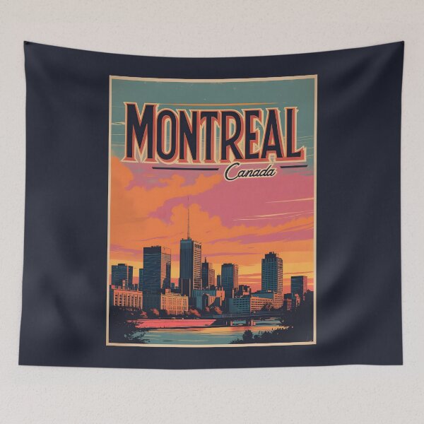 Item preview, A Vintage Illustration of Montreal - Canada  designed and sold by GoodOldVintage.