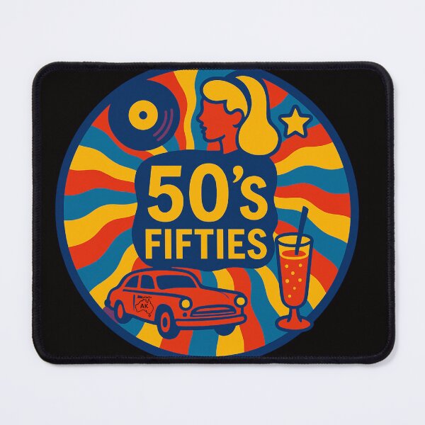 Item preview, Awesome circular 50's colourful motif designed and sold by Andykinoz.