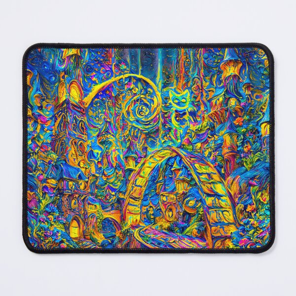 Item preview, Floral Spiral Gateway to Catland designed and sold by blackhalt.