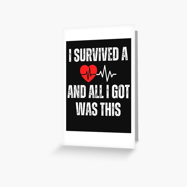 Item preview, Heart attack survivor 2025  funny saying designed and sold by erozzz.