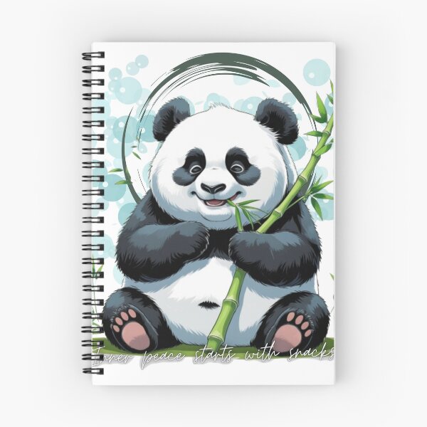 Item preview, Peaceful Panda Eating Bamboo Snacks designed and sold by ZenAnimal.