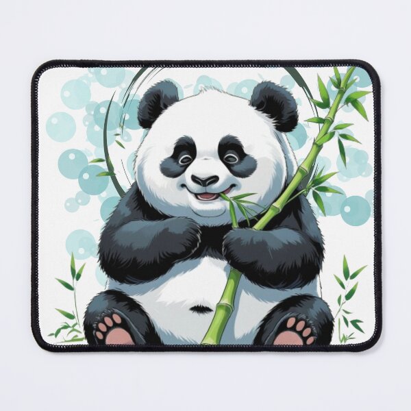 Item preview, Peaceful Panda Eating Bamboo Snacks designed and sold by ZenAnimal.