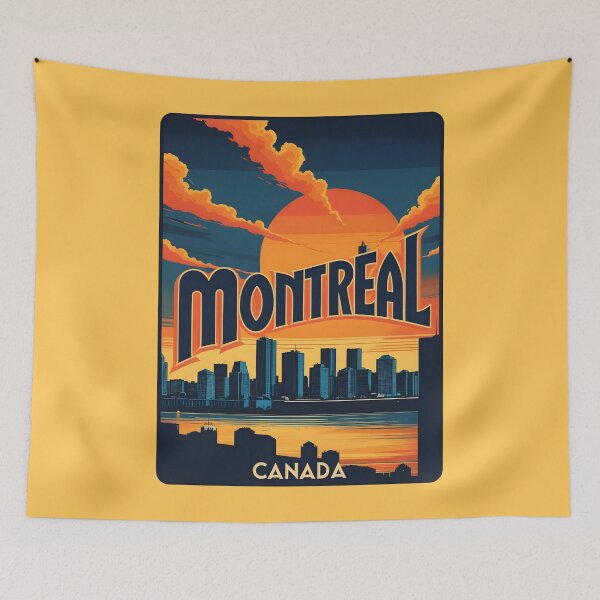 Item preview, A Vintage Illustration of Montreal - Canada  designed and sold by GoodOldVintage.