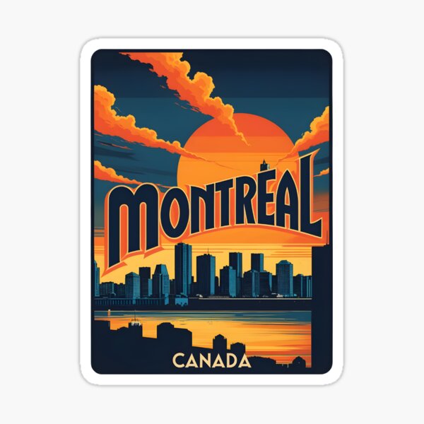 Item preview, Una ilustración vintage de Montreal, Canadá designed and sold by GoodOldVintage.