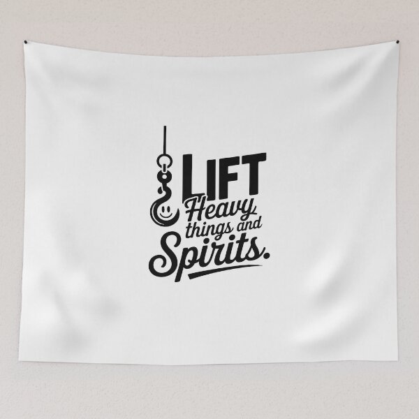 Item preview, Lift Heavy Things and Spirits - Crane Operator designed and sold by TeesYouWant.