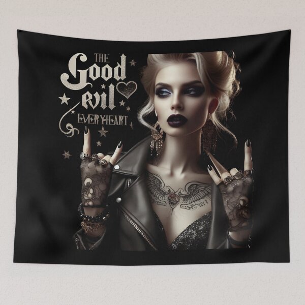 Item preview, Gothic Rock Duality Girl designed and sold by Voodoo Store Paranormal Collections.
