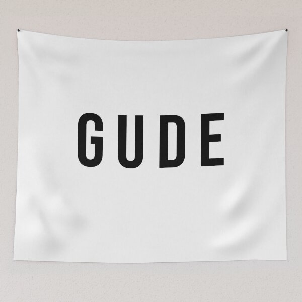 Item preview, GUDE – Hessian greeting as a statement design designed and sold by nkhookysun.