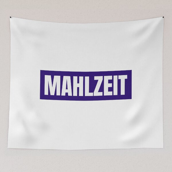Item preview, MAHLZEIT – Iconic greeting in block design for lunch break & humor designed and sold by nkhookysun.