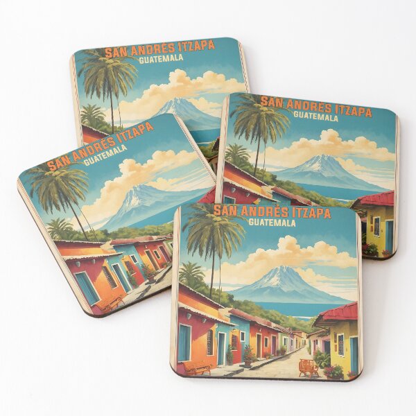 Item preview, San Andres Itzapa Guatemala Vintage Poster Tourism  designed and sold by TravelersGems.