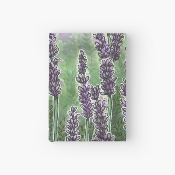 Item preview, Purple lavender flowers, watercolor fine art painting designed and sold by Joan and Rose.