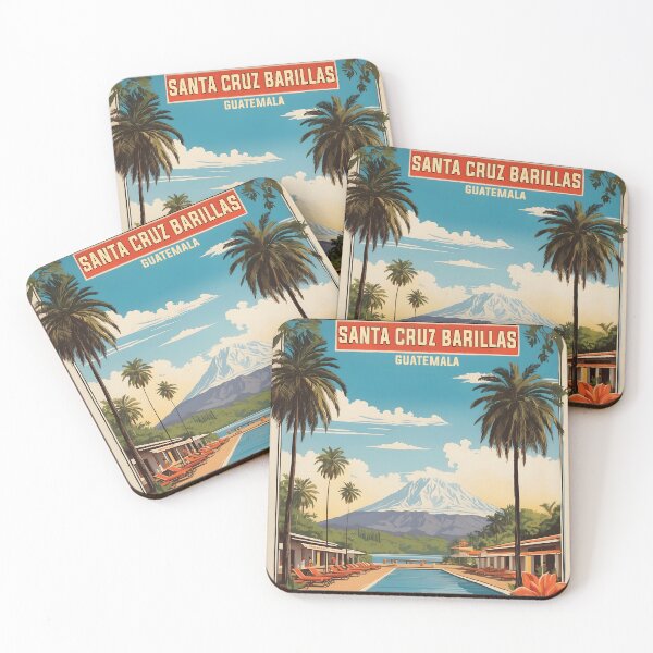 Item preview, Santa Cruz Barillas Guatemala Vintage Poster Tourism  designed and sold by TravelersGems.