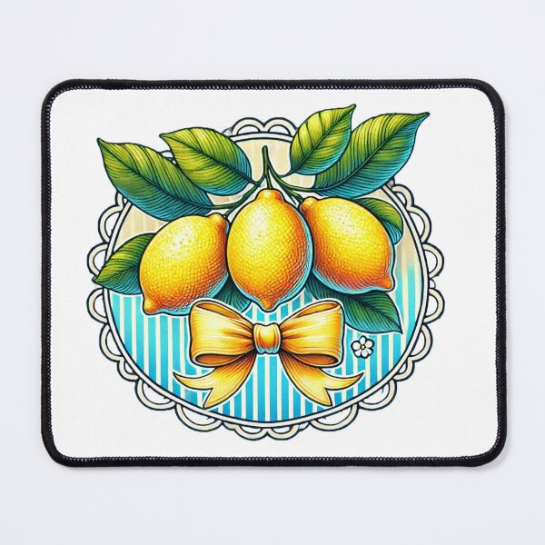 Item preview, Retro Lemon Png | Lemon bow png | retro crawfish png | lemon watercolor png | lemon printful | Lemon retro print | Coquette spring png designed and sold by PixelBlooming.