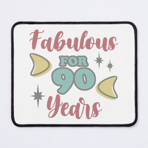 Item preview, Fabulous 90th Birthday For Women designed and sold by thepixelgarden.