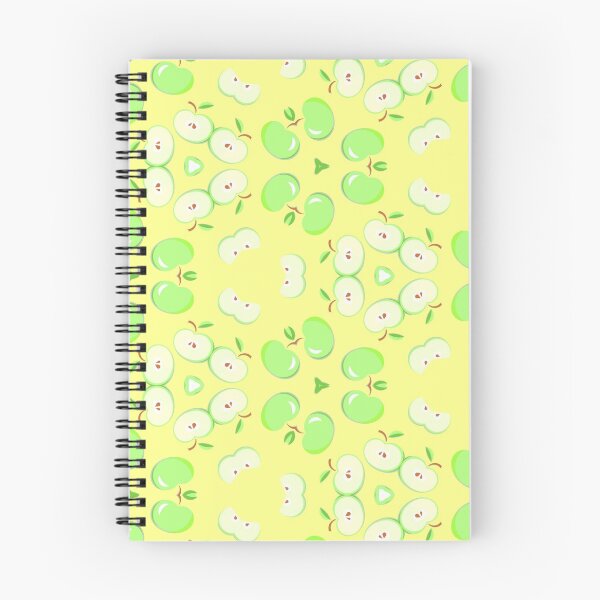 Item preview, yellow vector green apples seamless colorful repeat pattern designed and sold by Abrahamjrnd.