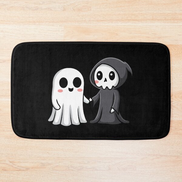Item preview, Cute ghost with grim reaper holding hands, best friends forever designed and sold by Eva-Designs-.