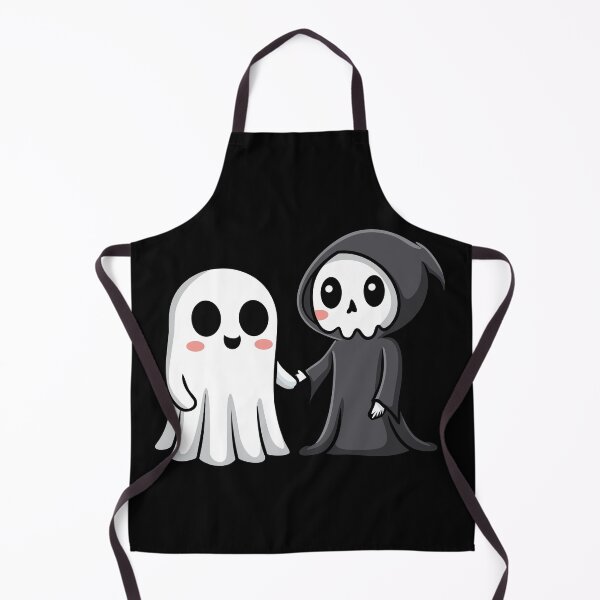 Item preview, Cute ghost with grim reaper holding hands, best friends forever designed and sold by Eva-Designs-.