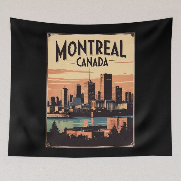 Item preview, A Vintage Illustration of Montreal - Canada  designed and sold by GoodOldVintage.