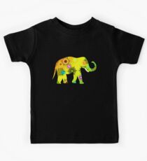 Elephant in flowers Kids Tee