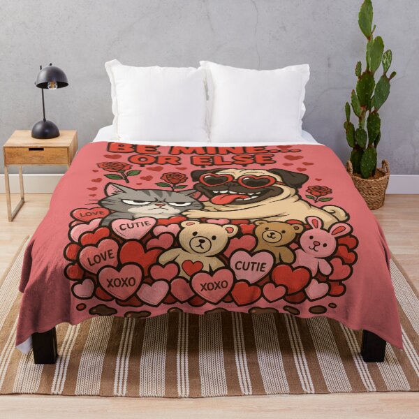 Item preview, Be Mine... Or Else: Pug Love Overload designed and sold by WildlifeInc.