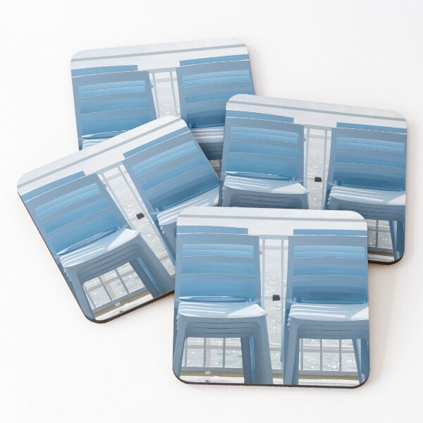 Item preview, Blue chairs by the sea designed and sold by RenataPhoto.