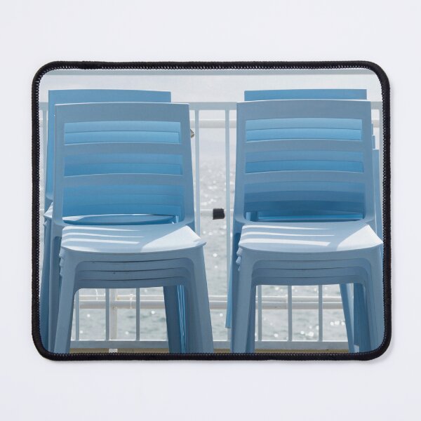Item preview, Blue chairs by the sea designed and sold by RenataPhoto.