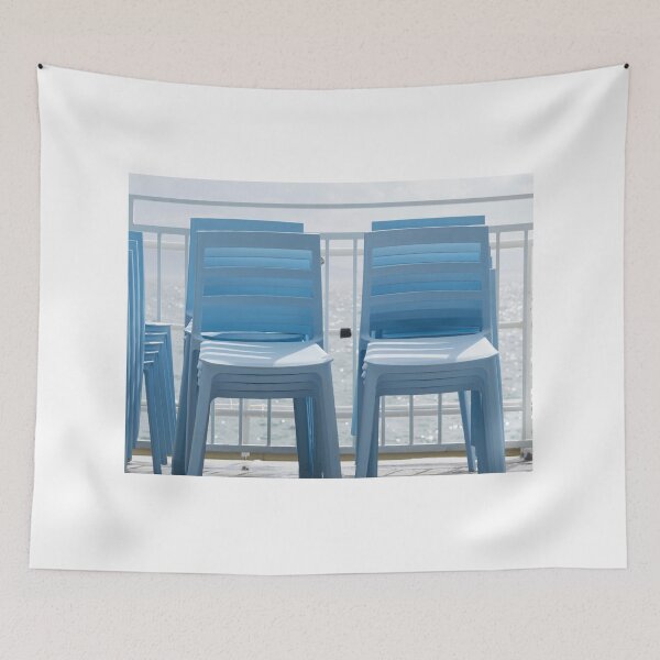Item preview, Blue chairs by the sea designed and sold by RenataPhoto.