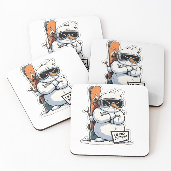 Item preview, Grumpy Snowman Snowboard Fail Sticker designed and sold by Gscode.