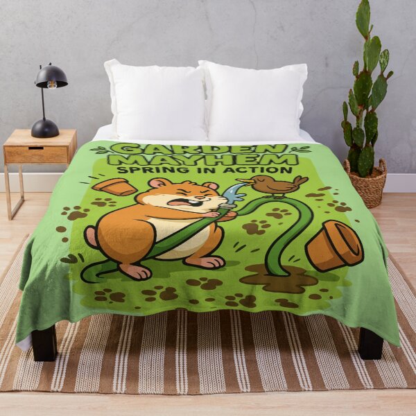 Item preview, Garden Mayhem: Hamster vs Hose Chaos designed and sold by WildlifeInc.