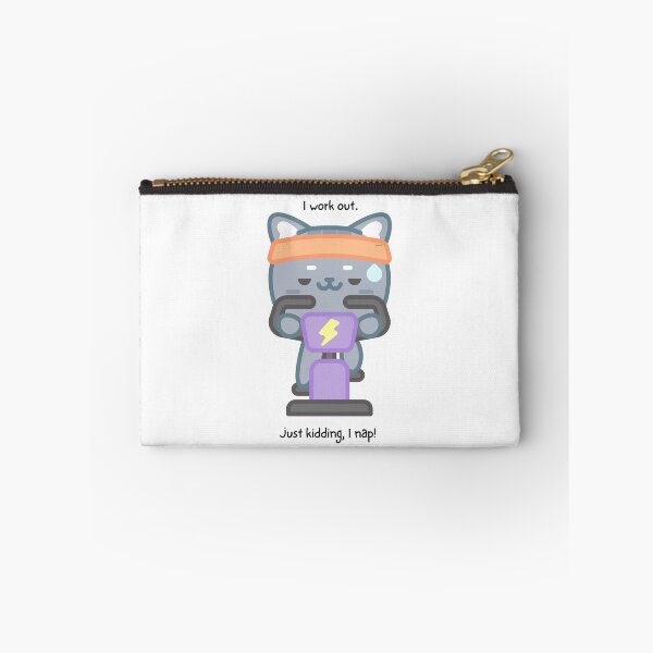 Item preview, I Work Out... Just Kidding, I Nap – Funny Cat Fitness Design designed and sold by TiggsnPigsArt.