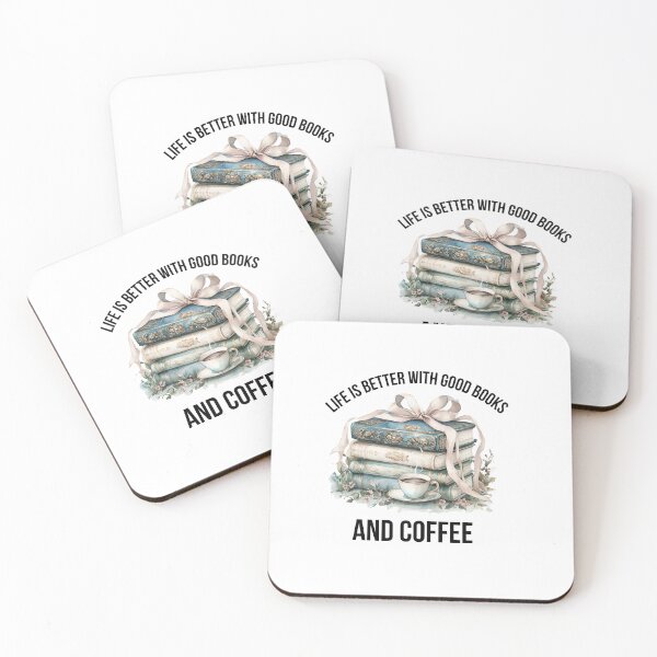 Item preview, Life Is Better with Good Books and Coffee – Cozy Reading Design designed and sold by WHDProduction45.