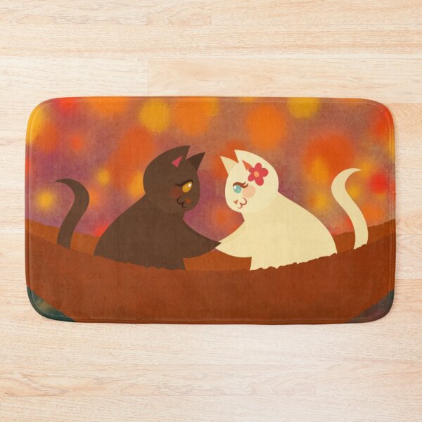 Item preview, Tangled Flynn Rider and Rapunzel Lantern Scene as Cats Cartoon Art Drawing designed and sold by Kyna Arts.