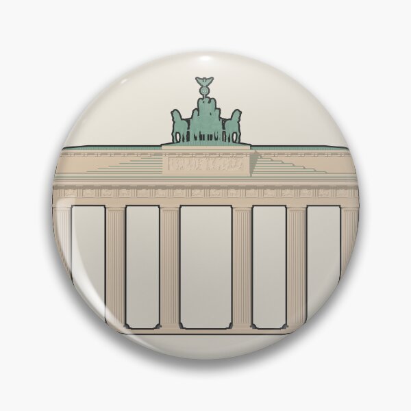 Item preview, Brandenburg Gate Berlin Architectural Illustration (Outlined) designed and sold by archetype prints.